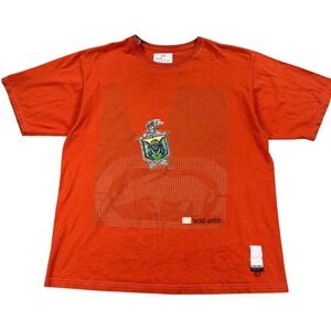 Ecko Unltd T-Shirt Men's XL‎ Orange Made In USA 100% Cotton Rhino Vintage 90s